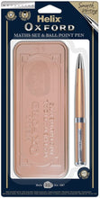 Load image into Gallery viewer, Helix Oxford Rode Gold Maths Set and Pen