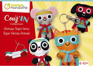 Mini Couz'In Super Hero Animals Sewing Kit