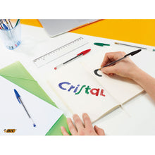 Load image into Gallery viewer, Bic Cristal Medium Green Box 50