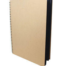 Load image into Gallery viewer, Artway Enviro Spiral Bound Black Card Sketchbook