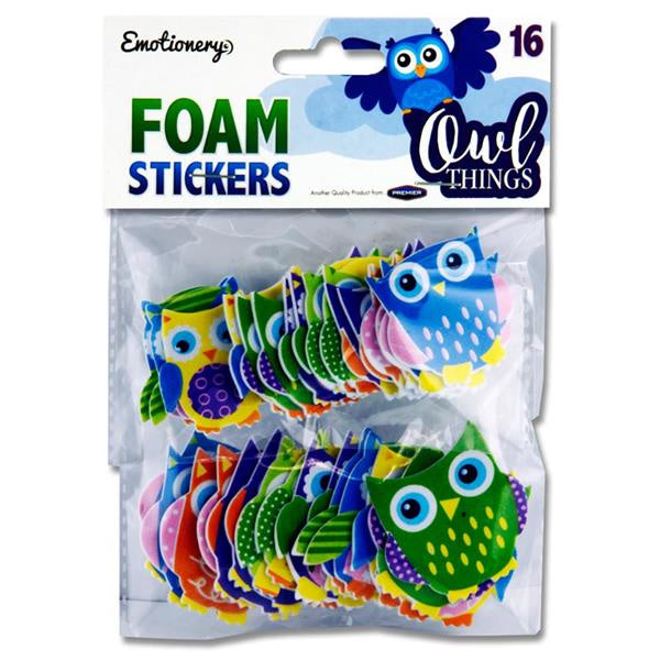 Emotionery Pkt.16 Foam Stickers - Owl