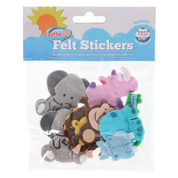 Crafty Bitz Felt Animal Stickers