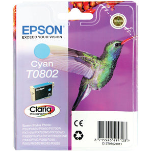 Epson Inkjet Cartridge T0802 Cyan