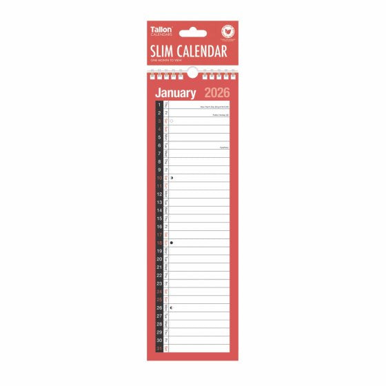 Tallon 2026 R&B Slim Calendar