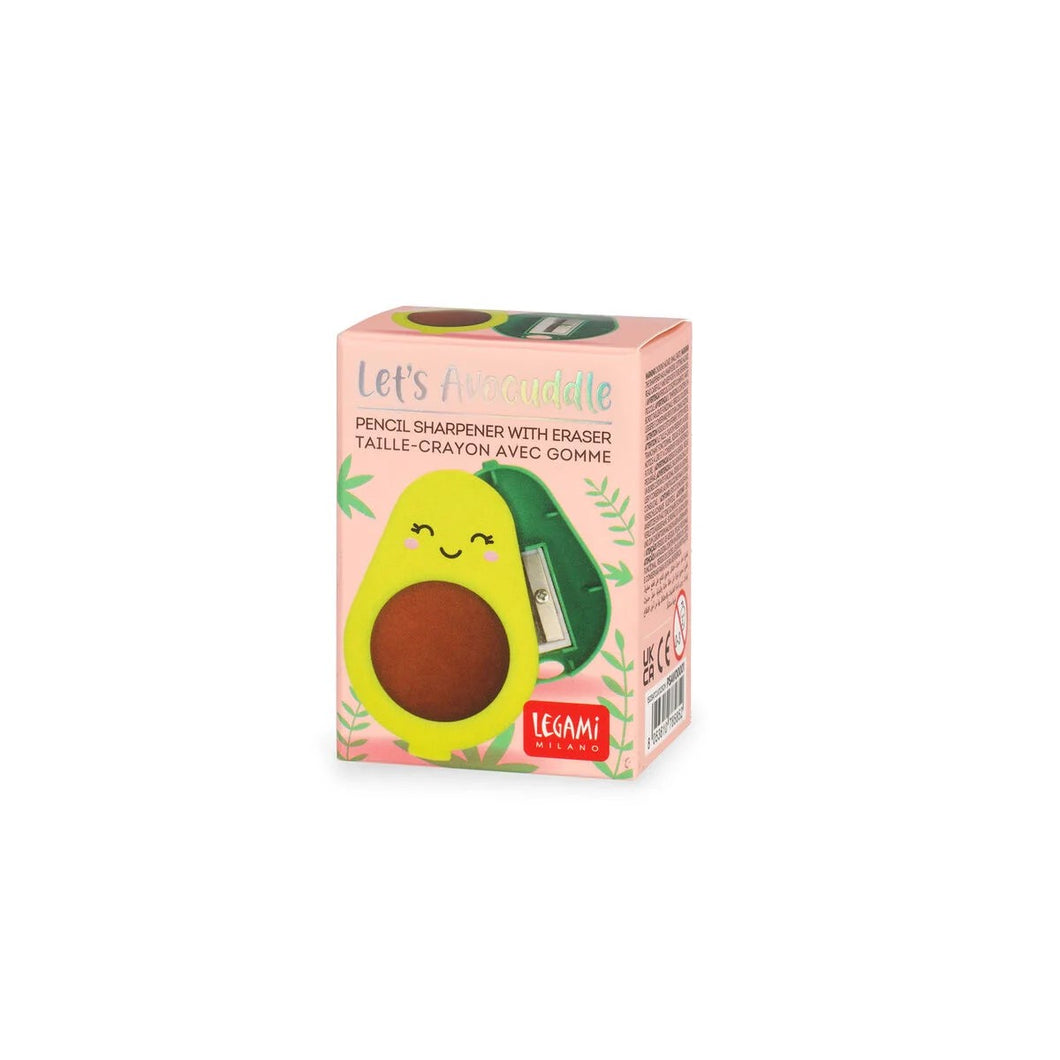 Legami Avocado Pencil Sharpener with Eraser