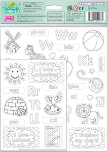 Crayola Alphabet Chart