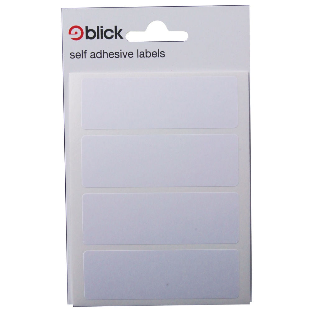 Blick Label Bag 25x75 Wht Pk28