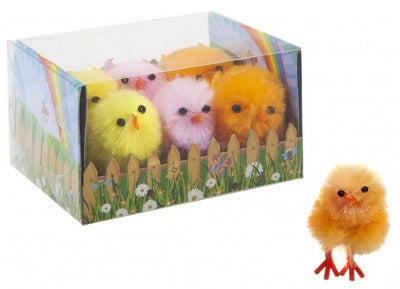 Multicoloured Chicks Pk6