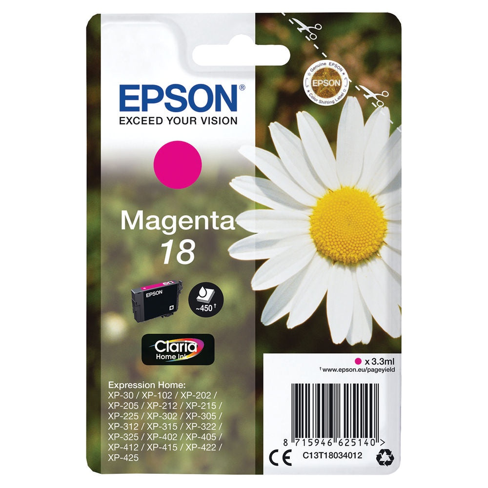 Epson 18 Magenta Inkjet Cartridge