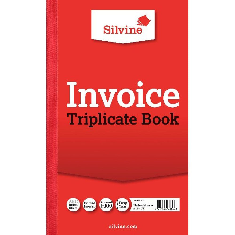 Silvine Triplicate Book 8.25x5 Inv 619