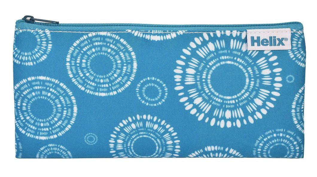 Helix Shibori Pencil Case - Circles