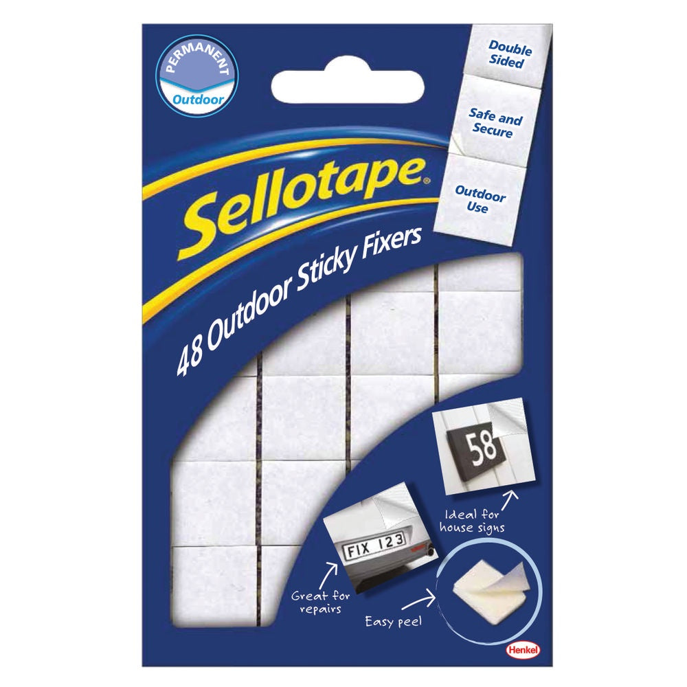 Sellotape Sticky Fixer Outdoor 20mmx20mm