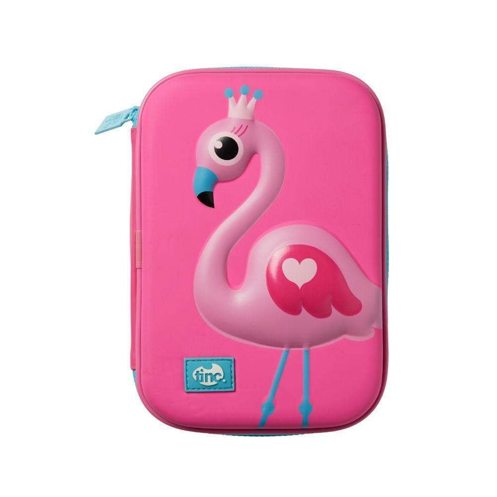 Tinc Flamingo Embossed Hardtop Pencil Case
