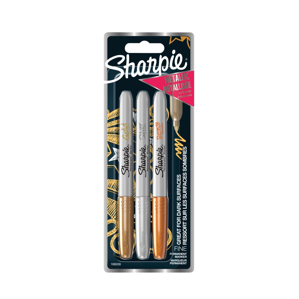 Sharpie Metallic Permanent Marker Fine Assorted