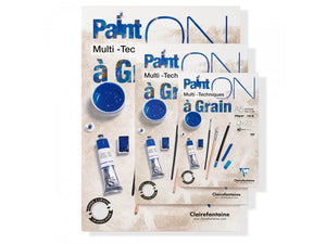 Paint'On White Grain Glued Mixed Media Pad 20 Sheets