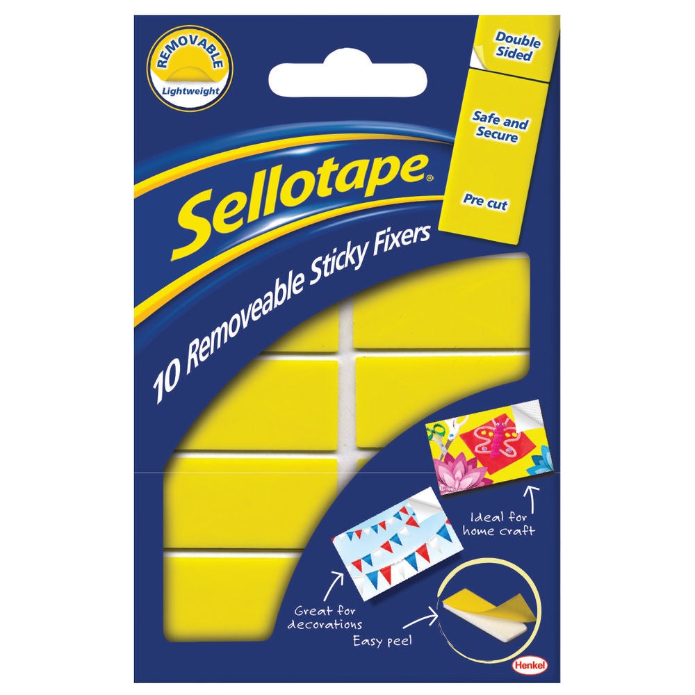Sellotape Removable Sticky Fixer 20x40mm