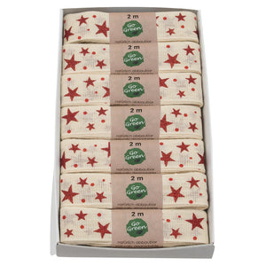 Go Green Star Cotton Ribbon Hanks 2M
