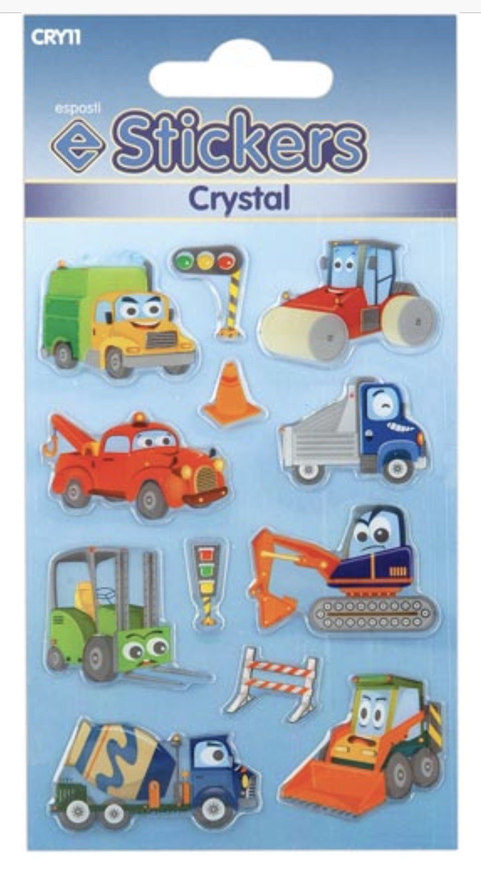 Crystal Stickers Comic Construction