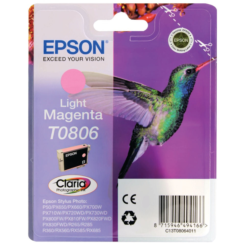 Epson Inkjet Cartridge T0806 Light Mag