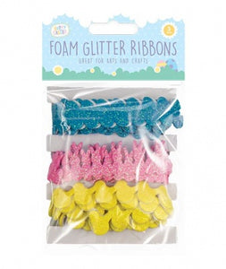 Easter Foam Glitter Ribbon