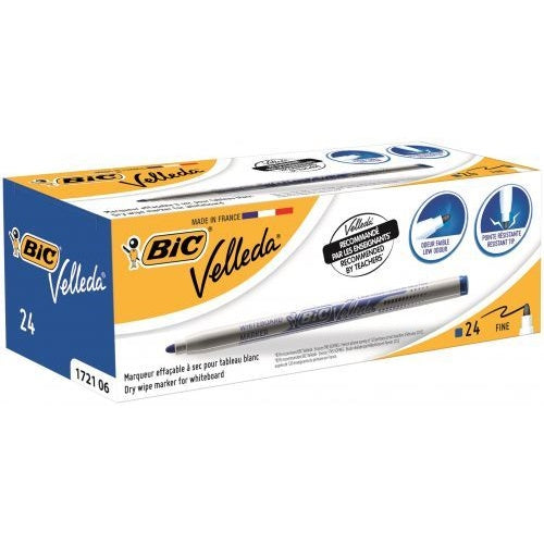 Bic Velleda 1721 Whiteboard Marker Fine Blue