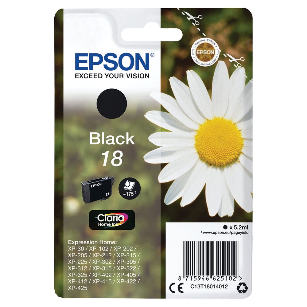 Epson 18 Black Inkjet Cartridge