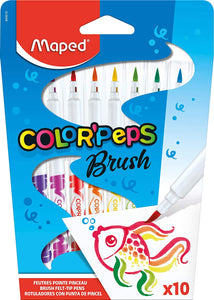 Maped Color Preps Brush Felt Tip Pens