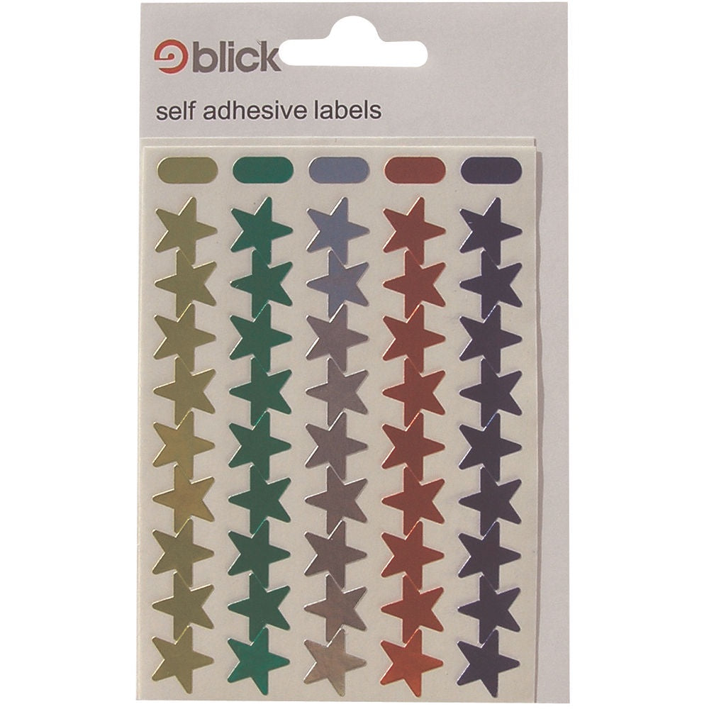 Blick Label Bag Metallic Stars ass Colours Pk 135