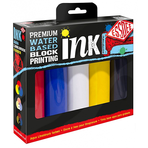 Block Printing Ink 5 Set Primary Colours