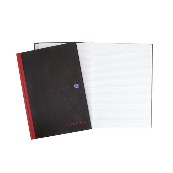 Red & Black Books A4 Ruled Feint