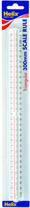 Helix 300mm Triangular Scale Rule