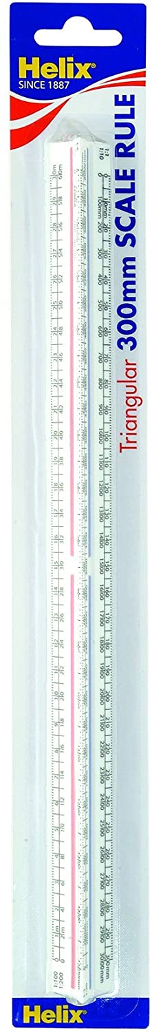 Helix 300mm Triangular Scale Rule