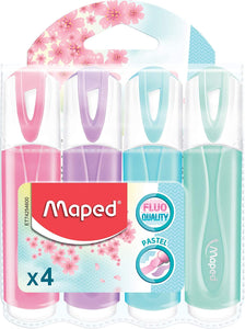 Maped Pastel Highlighters Pack of 4