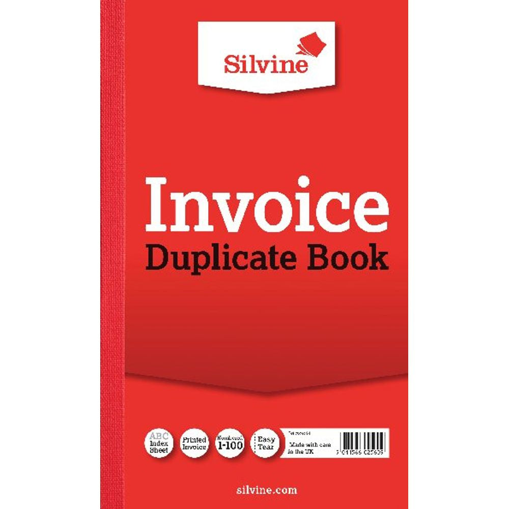 Silvine Dup Book 8.3x5 Invoice 611