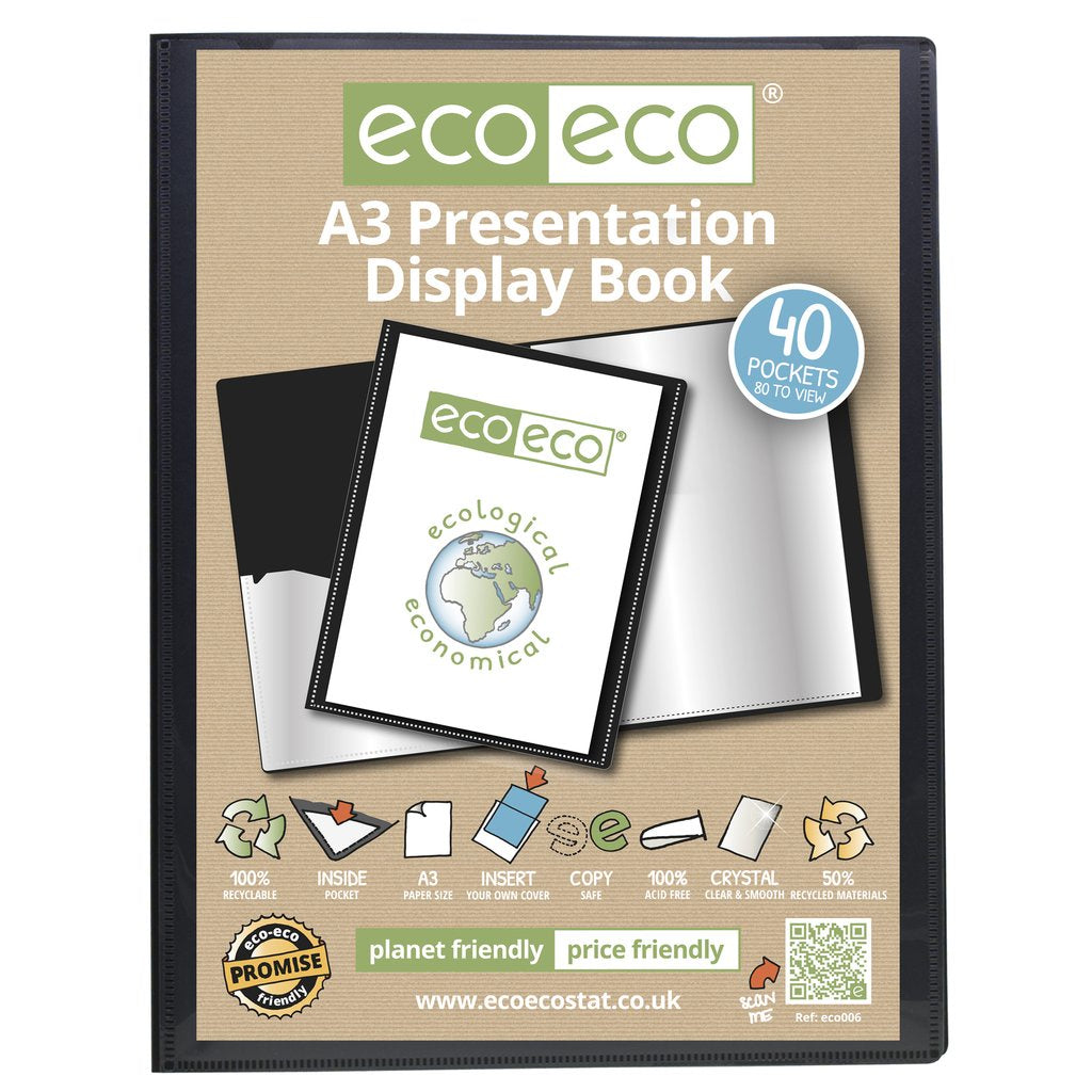Eco-Eco Presentation Display Book - 40 Pockets 50 Microns A3