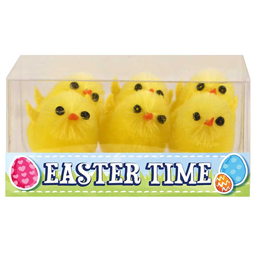 Easter Chicks Yellow 3.5cm Pk 6