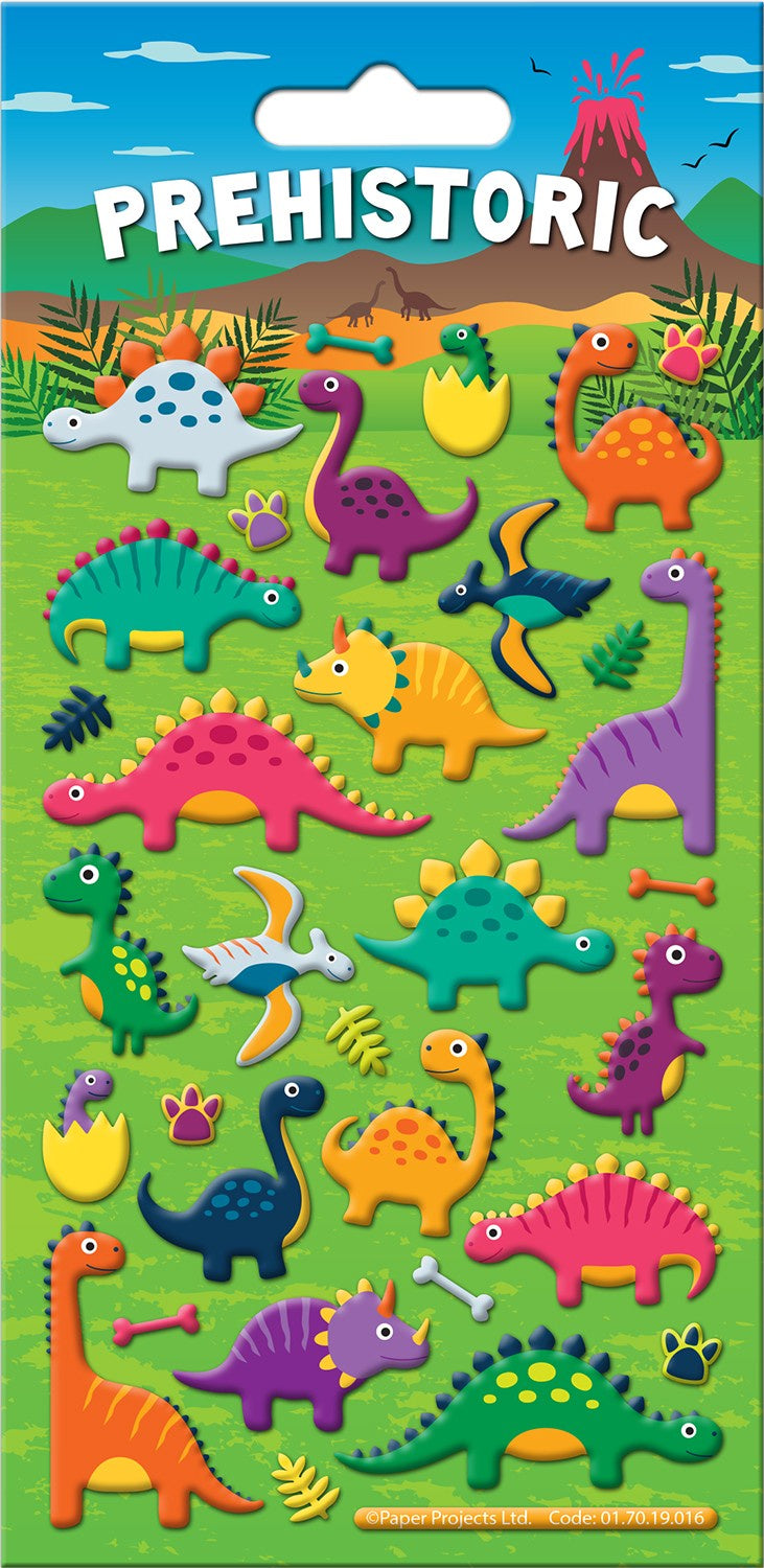 Prehistoric Puffy Stickers