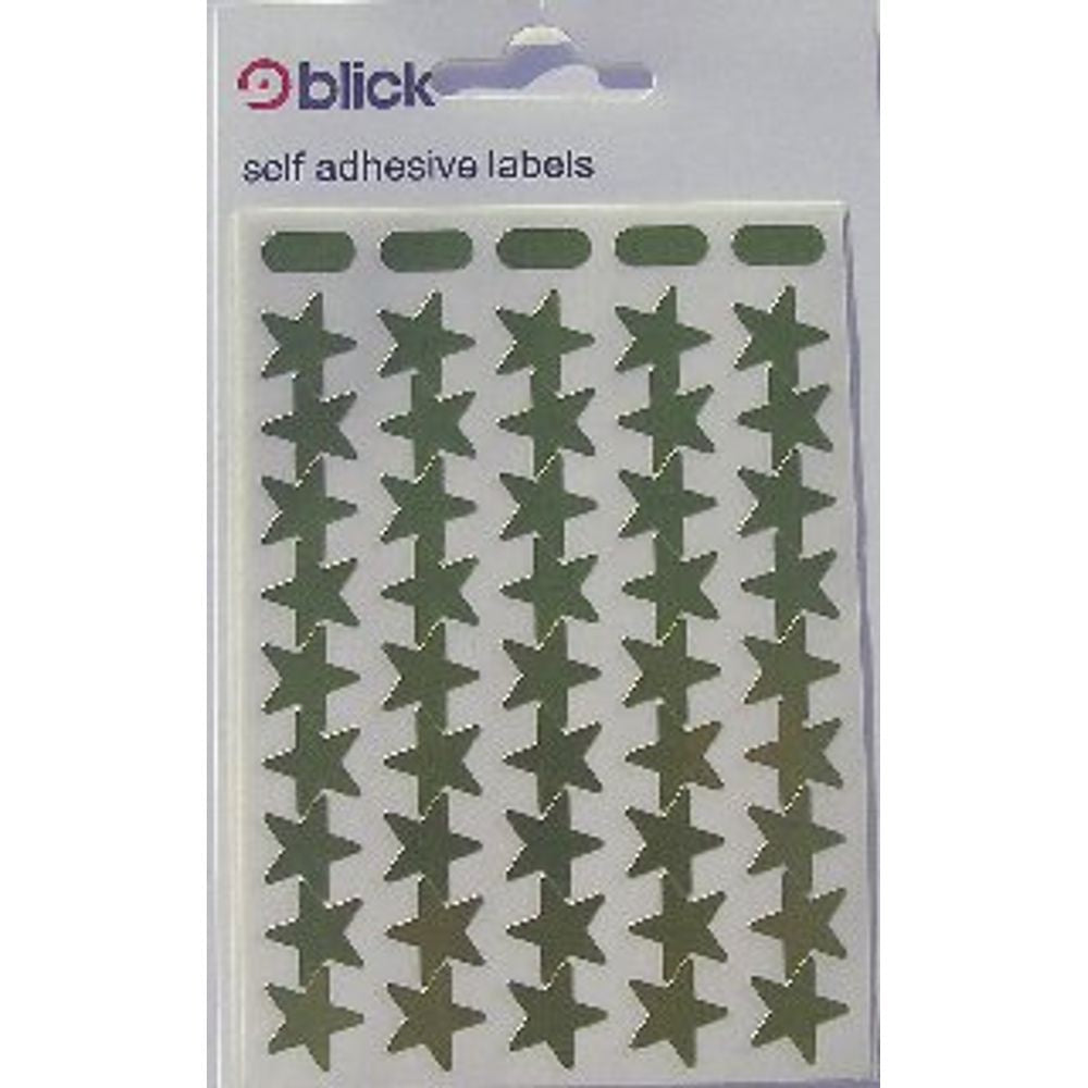 Blick Label Bag Metallic Stars Gold Pk 135