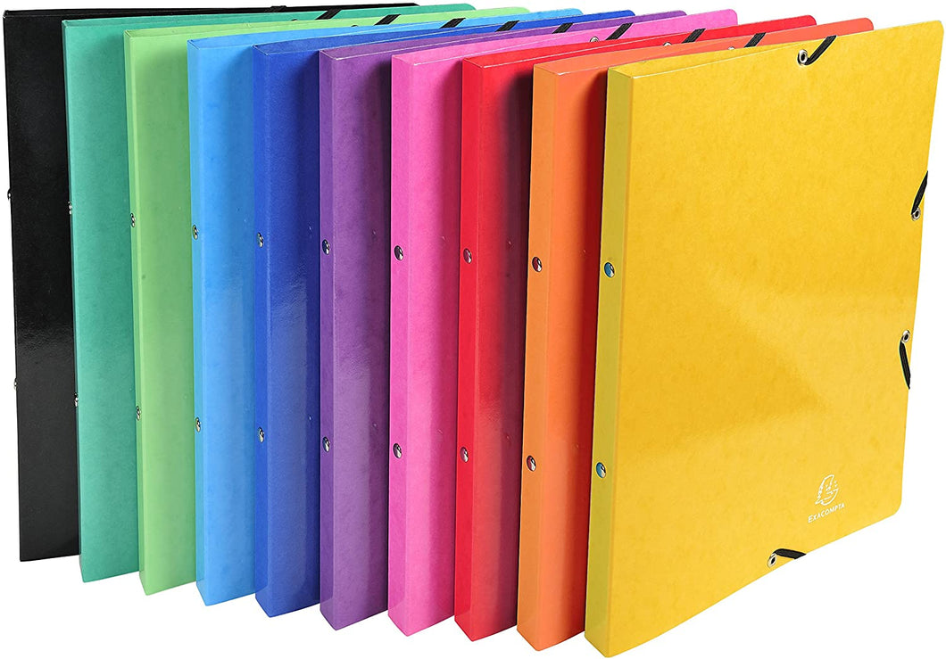 Iderama Elasticated Plastic Coated 2 ring 15mm Ring Binder Ast