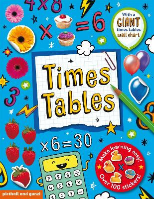 Times Tables Sticker Activity Book and Wallchart
