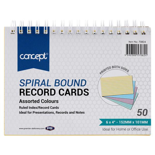 Concept Spiral Bound Ruled Index Card
