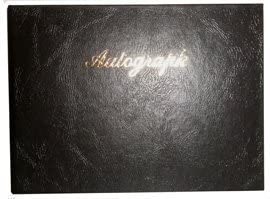 Autograph Book Blk, Blue and Red