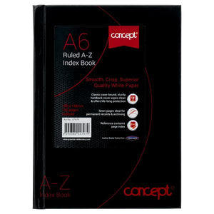 Concept 192pg A-Z Index Book