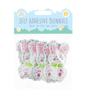 Easter Self Adhesive Bunnies 6PK