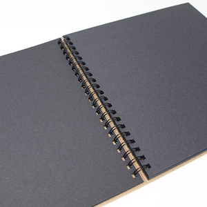 Artway Enviro Spiral Bound Black Card Sketchbook