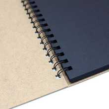 Load image into Gallery viewer, Artway Enviro Spiral Bound Black Card Sketchbook
