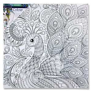 Icon Peacock Colour my Canvas