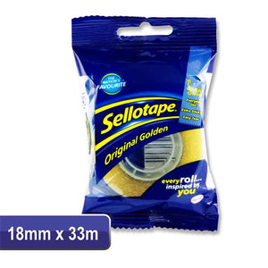 Sellotape 18mmx33m Original Golden Tape