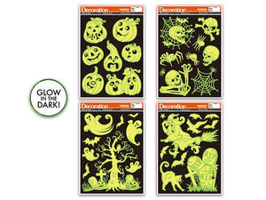 Glow in the Dark Halloween Window Clings