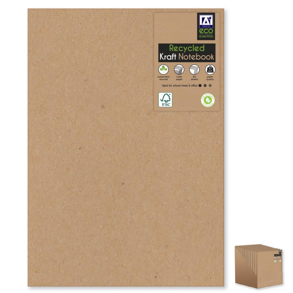 Recycled Kraft Lined Notebook